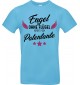 Kinder-Shirt Typo Engel ohne Flügel nennt man Patentante, Familie, hellblau, 104