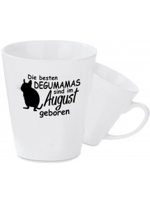 Konische Keramiktasse, Die besten Degumamas sind im August geboren Degu Haustier