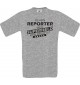 Männer-Shirt Ich bin Reporter, weil Superheld kein Beruf ist, sportsgrey, Größe L