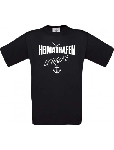 Männer-Shirt Heimathafen Schalke  kult, schwarz, Größe L