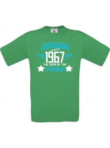 Unisex T-Shirt Awesome since 1967 the Year of the Legends, kelly, Größe L