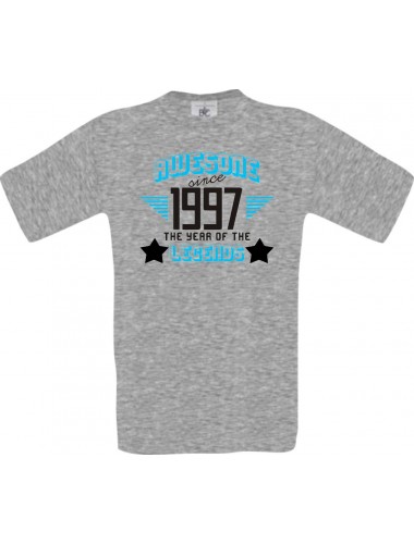 Unisex T-Shirt Awesome since 1997 the Year of the Legends, sportsgrey, Größe L