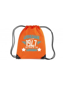 Premium Gymsac Awesome since 1947 the Year of the Legends, orange