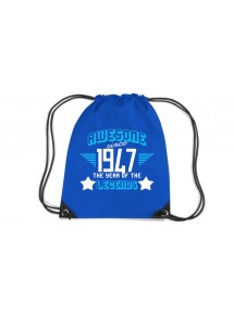 Premium Gymsac Awesome since 1947 the Year of the Legends, royal