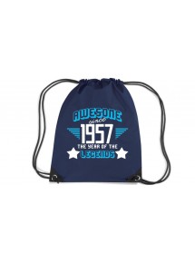 Premium Gymsac Awesome since 1957 the Year of the Legends, navy