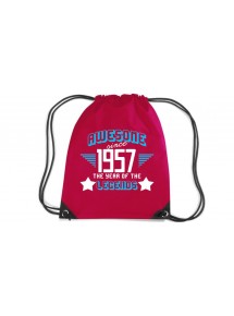 Premium Gymsac Awesome since 1957 the Year of the Legends, red