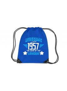 Premium Gymsac Awesome since 1957 the Year of the Legends, royal