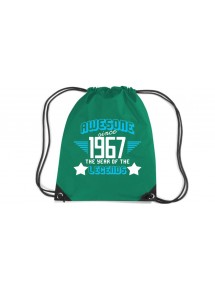 Premium Gymsac Awesome since 1967 the Year of the Legends, kellygreen