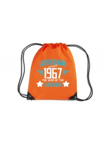 Premium Gymsac Awesome since 1967 the Year of the Legends, orange
