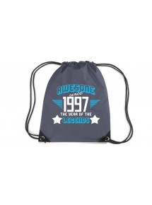Premium Gymsac Awesome since 1997 the Year of the Legends, graphite