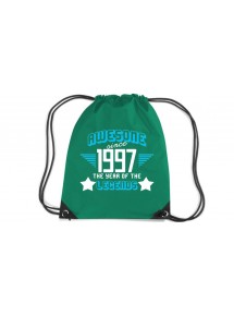 Premium Gymsac Awesome since 1997 the Year of the Legends, kellygreen