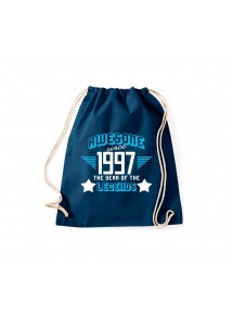 Turnbeutel Awesome since 1997 the Year of the Legends, Farbe blau