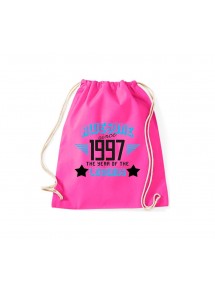 Turnbeutel Awesome since 1997 the Year of the Legends, Farbe pink