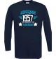 Longshirt Awesome since 1957 the Year of the Legends blau, Größe L