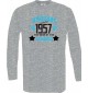 Longshirt Awesome since 1957 the Year of the Legends sportsgrey, Größe L