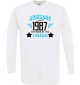 Longshirt Awesome since 1987 the Year of the Legends weiss, Größe L