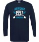Longshirt Awesome since 1997 the Year of the Legends blau, Größe L