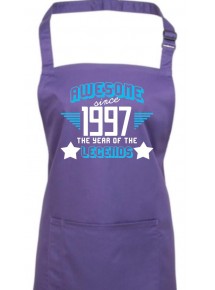 Kochschürze Awesome since 1997 the Year of the Legends, Farbe purple
