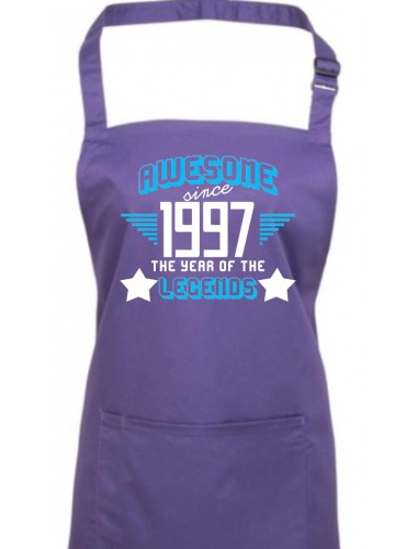 Kochschürze Awesome since 1997 the Year of the Legends, Farbe purple