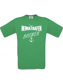 Männer-Shirt Heimathafen Bremen  kult, kelly, Größe L