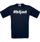 Kinder-Shirt hashtag  bljad Farbe blau, Größe 104