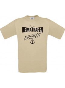 Männer-Shirt Heimathafen Bremen  kult, khaki, Größe L