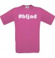 Kinder-Shirt hashtag  bljad Farbe pink, Größe 104
