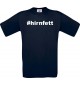 Kinder-Shirt hashtag  hirnfett Farbe blau, Größe 104