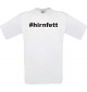 Kinder-Shirt hashtag  hirnfett Farbe weiss, Größe 104