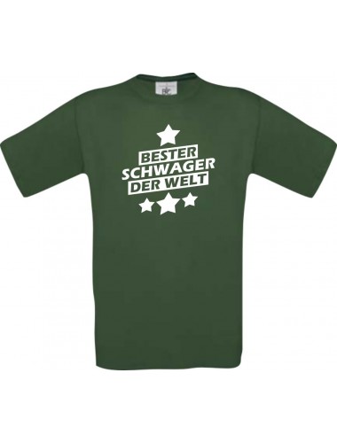 Männer-Shirt bester Schwager der Welt, grün, Größe L
