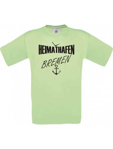 Männer-Shirt Heimathafen Bremen  kult, mint, Größe L