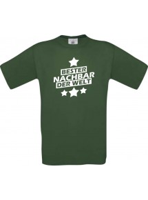 Männer-Shirt bester Nachbar der Welt, grün, Größe L