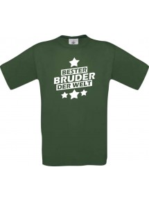 Männer-Shirt bester Bruder der Welt, grün, Größe L