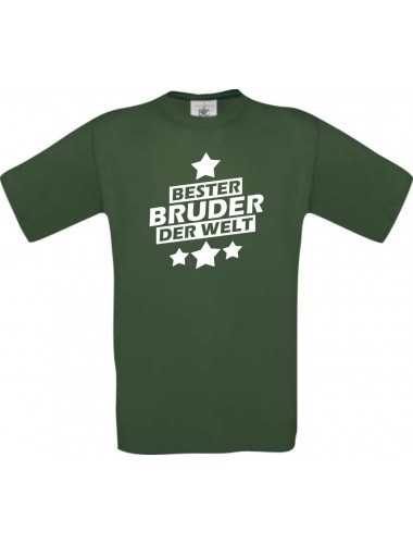 Männer-Shirt bester Bruder der Welt, grün, Größe L