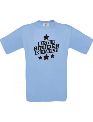 Männer-Shirt bester Bruder der Welt, hellblau, Größe L