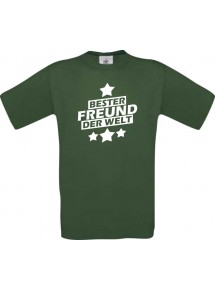 Männer-Shirt bester Freund der Welt, grün, Größe L