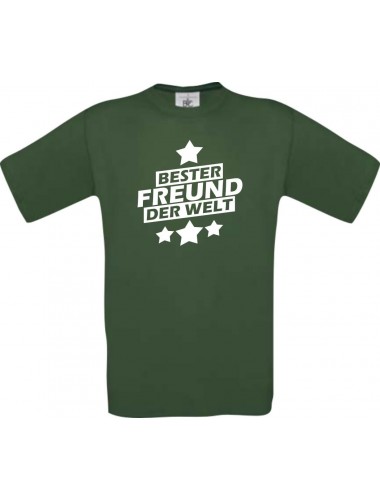 Männer-Shirt bester Freund der Welt, grün, Größe L