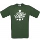 Männer-Shirt bester Cousin der Welt, grün, Größe L