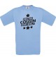 Männer-Shirt bester Cousin der Welt, hellblau, Größe L