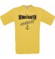 Männer-Shirt Heimathafen Hamburg  kult, gelb, Größe L