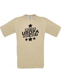 Männer-Shirt bester Uropa der Welt, khaki, Größe L