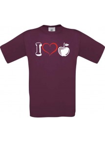 Männer-Shirt Obst I love Apfel Äpfel