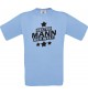 Männer-Shirt bester Mann der Welt, hellblau, Größe L