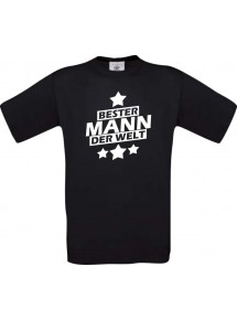 Männer-Shirt bester Mann der Welt, schwarz, Größe L