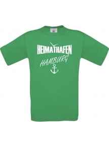 Männer-Shirt Heimathafen Hamburg  kult, kelly, Größe L