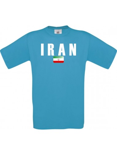 Kinder-Shirt WM Ländershirt Iran, Farbe türkis, Größe 104
