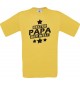 Männer-Shirt bester Papa der Welt, gelb, Größe L