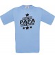 Männer-Shirt bester Papa der Welt, hellblau, Größe L