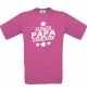 Männer-Shirt bester Papa der Welt, pink, Größe L