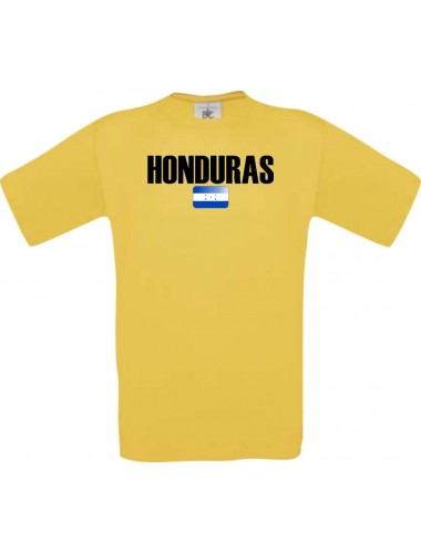 Kinder-Shirt WM Ländershirt Hunduras, Farbe gelb, Größe 104